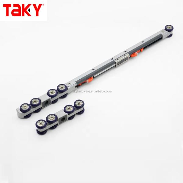 Muebles Doble cerramiento suave 8 ruedas Puerta corredera con rueda tradicional contemporánea