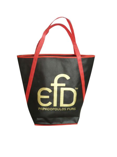 EFD 75g normal or coated non woven fabric with zipper non woven carry bag