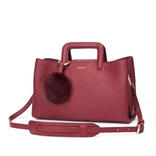Top Layer Leather Tote Bags Elegant Women's Handbags Hobo Pillow Bag Factory Frice