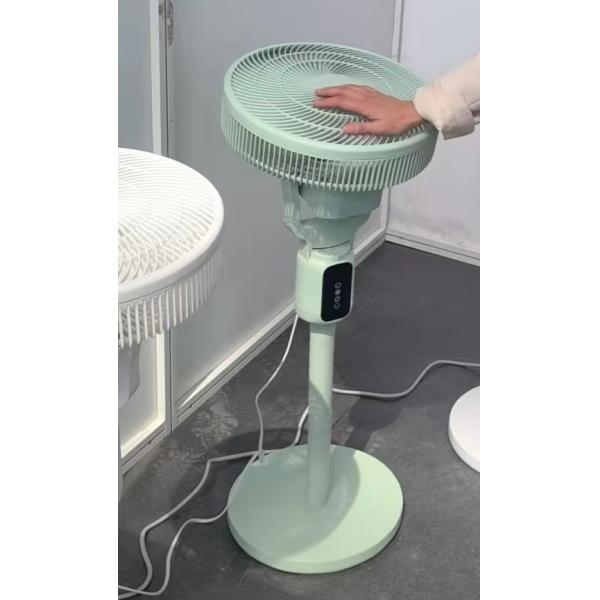 Automatic Shaking Head Circulation Fan 12 inch LED Display Vertical Floor Cooling Fan