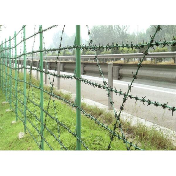 Низкоуглеродистая сталь Q235 полно гальванизировала окунутое горячее датчика колючей проволоки 12