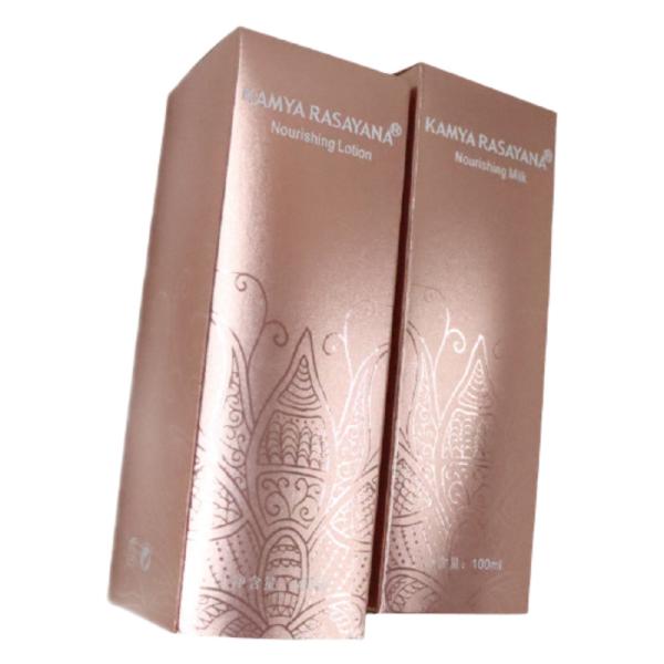 Folding Lotion Packaging Boxes , Cosmetic Packaging Box FSC ISO14001 certificate