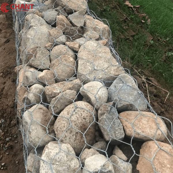 Gabion Basket Galfan For Seawall Protection /Heavy Hexagonal Wire Mesh Gabion Box