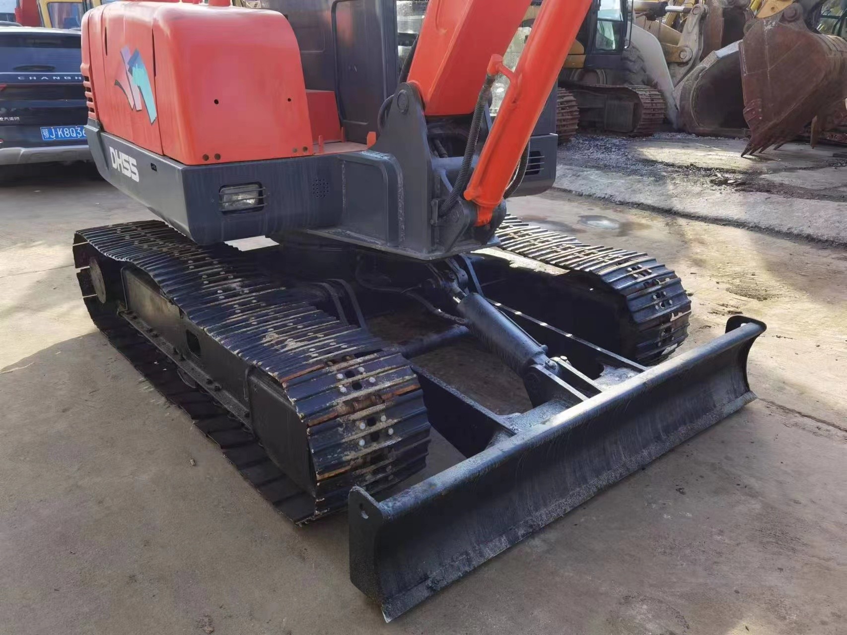 5т подержанный мини-экскаватор Doosan DH55 DH60 гусеничный экскаватор
