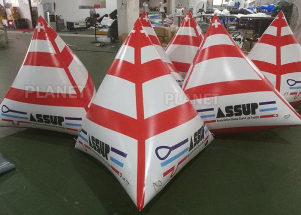 Water Triathlons Inflatable Swimming Buoy For Advertising Lightweight