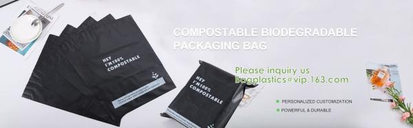 Biodegradable Mailer, Compostable Mailing Pack, Corn Starch Slider Zipper, PLA, PBAT, Apparel Garment