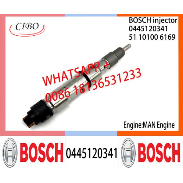 Собрание 0445120341 инжектора дизельного топлива BOSCH 0445120341 первоначальное 51101006169 для двигателя ЧЕЛОВЕКА