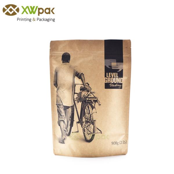 Сумки молнии качества еды сумок бумаги Дойпак Ресеалабле Крафт упаковывая упаковывая