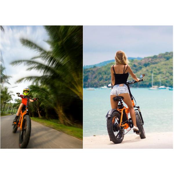 20 Inch 48v 500w Bafang Motor Folding Fat Tire Electric Bike With LCD display