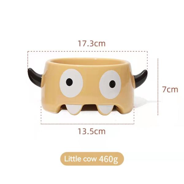 Creative Durable Pet Ceramic Bowls , Ceramic Dog Feeders Eco Friendly ODM