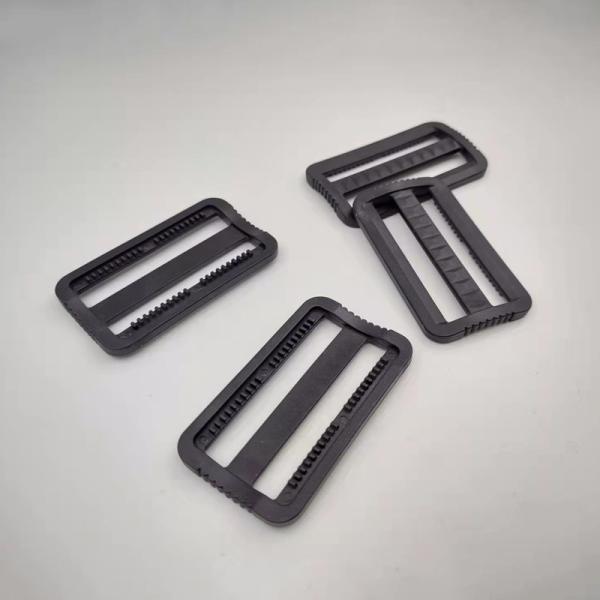 Easy Use Convenient Black Plastic Clasp Buckle Adjustable Plastic Tri Glide Slider
