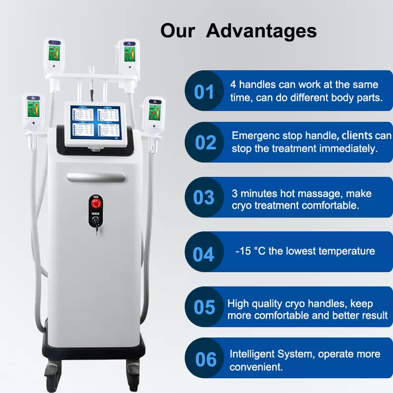Профессиональная жирная замораживая машина Cryolipolysis уменьшая уменьшение потери веса тучное