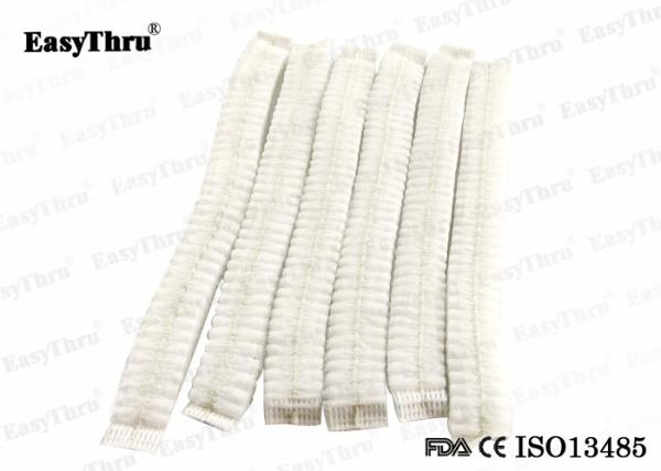 Hospital Durable Disposable Bouffant Caps , Multipurpose Medical Round Cap