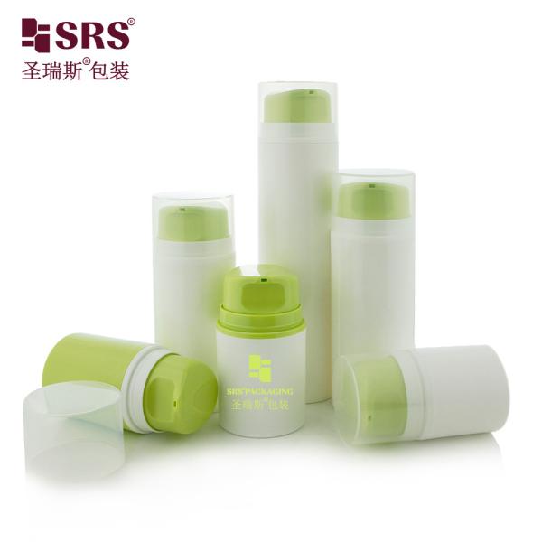 Wholesale PP PCR Recycled Snap On Facial Cleanser Airless Pump Cream Bottle