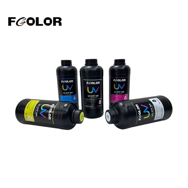 Fcolor Eco Friendly Waterproof Quality Inkjet Smooth No Clog Oem All in One Printing Transfer Sticker Film Printer Uv Dtf Ink