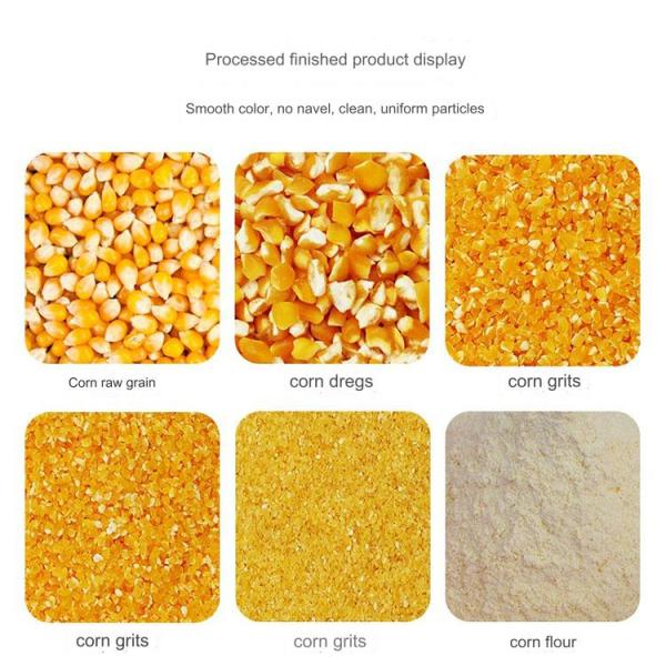 Maize Corn Grits Degerminate Grinder Mill Machine for Industrial in Uganda Tanzania