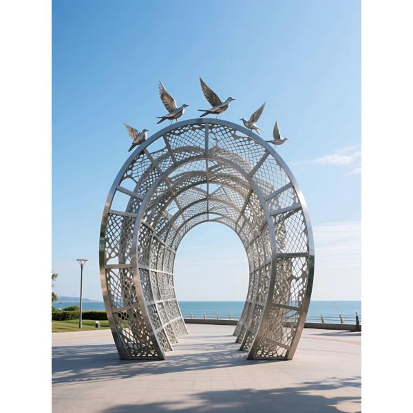 Metallic Stainless Steel Turnkey Architect Sculpture For Architects Developers