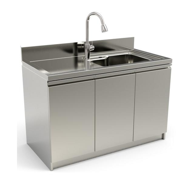 Indoor Stainless Steel Kitchen Cabinets ISO9001 OEM ODM