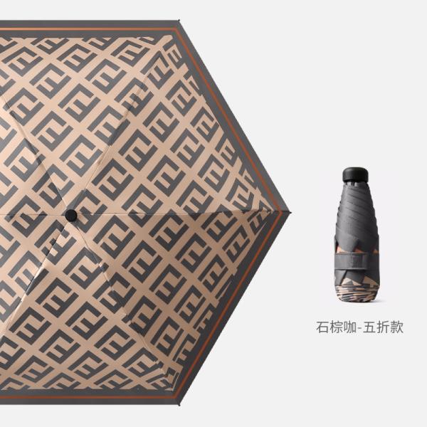 Мини УЛЬТРАФИОЛЕТОВАЯ ткань Pongee зонтика защиты ультра светлая компактная складывая