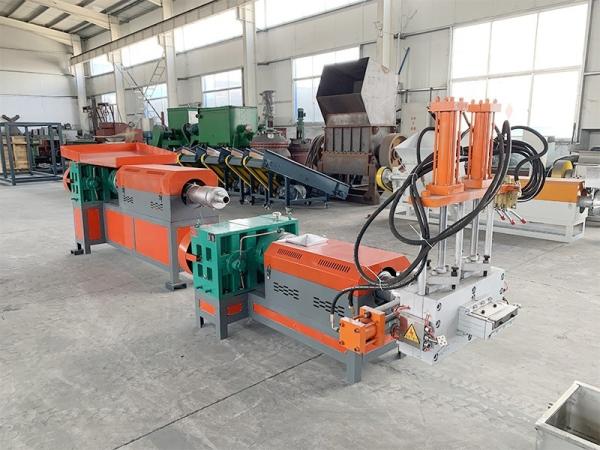 Recycling Waste Plastic Double Stage Pelletizing Machine With Special 45 Steel Screw