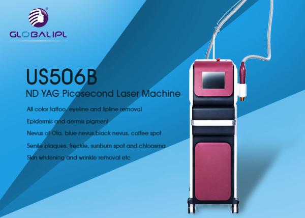 Pigment Melasma Removal Portable Laser Tattoo Removal Machine 1064 755 532nm Wavelength