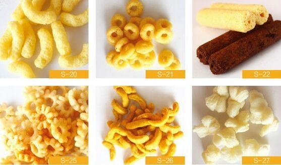 High Efficiency Corn Extrusion Snacks Food Machinery , Big Capacity Food Extruder Machine