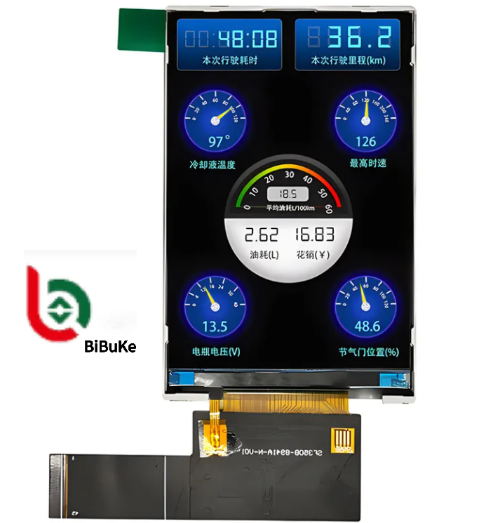 3.5 Inch TFT LCD Display Module with 320x480 HVGA Resolution IPS Full Viewing Angle and RGB/MCU/SPI Interface