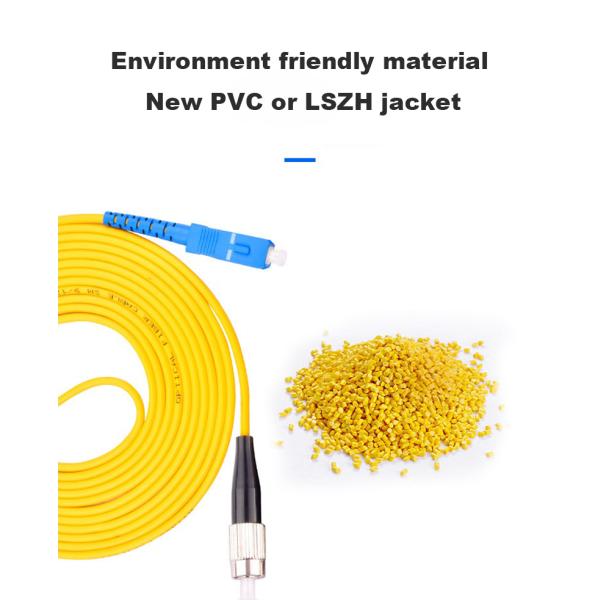 Кабель для оптоволоконного патча LC SC FC ST Duplex SM G.652D G.657A1 2,0 мм 3,0 мм с LSZH ПВХ курткой