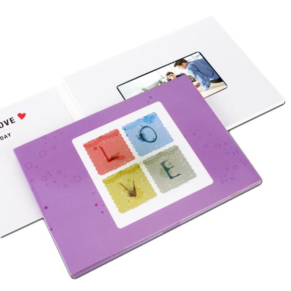 Personalized Video Message Greeting Card in Customized Style for A4 or Customized Size