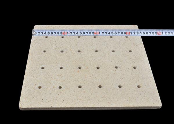 Refractory Cordierite Kiln Shelves Batts With Hole Energy Saving 340*340*15mm