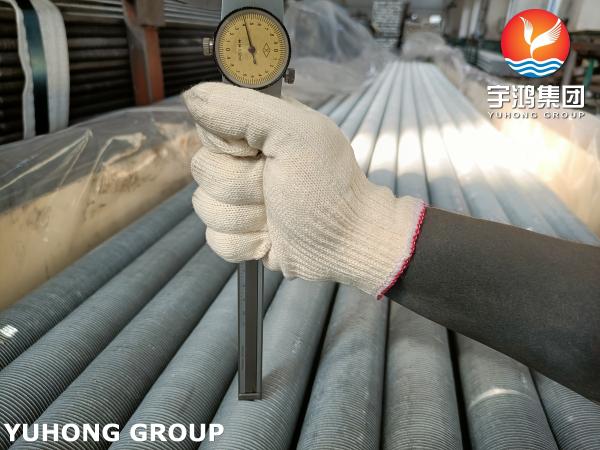 Tubo extrudido con aletas con aletas de Al1060 para intercambiadores de calor de petróleo y gas
