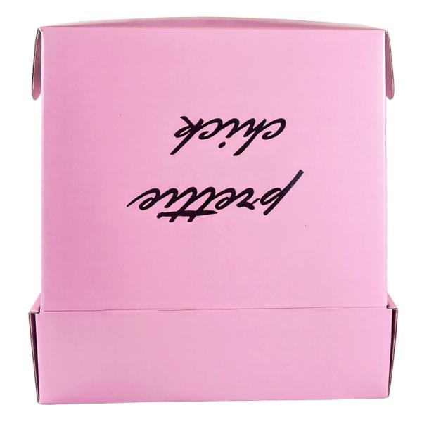 Custom Pink Corrugated Shipping Boxes for Cosmetic Packaging
