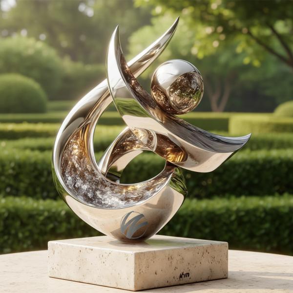 Bespoke Modern Metal Sculpture: Commission Your Signature Outdoor Art Piece