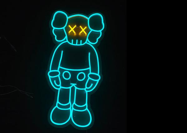 O gel de silicone dos desenhos animados 12VDC conduziu o presente das crianças do sinal de néon que ilumina o tubo 150cm