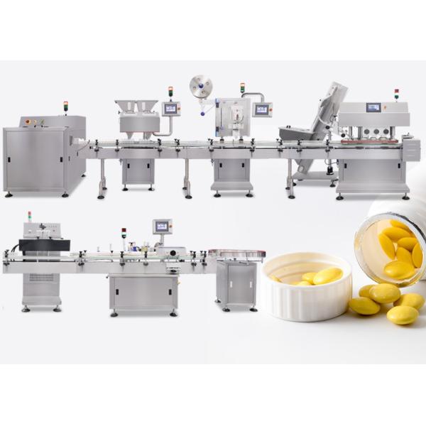 24 Lane Full Automatic Tablet Capsule Counting Bottling Packing Machine Production Line