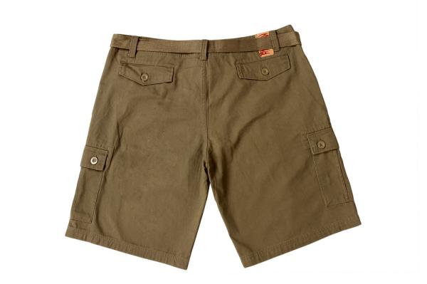100% Cotton Mens Belted Cargo Shorts Simplicity Multicolor Khaki Navy Wahite