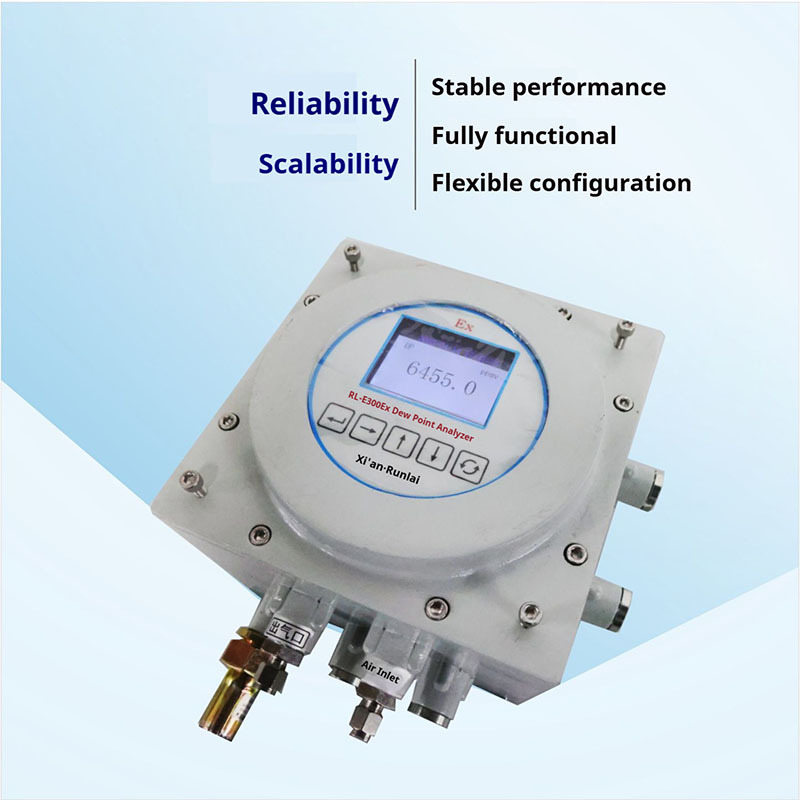 Industrial Portable Explosion Proof Gas Dew Point Analyzer Metal Construction Micro Water Analyzer Detector