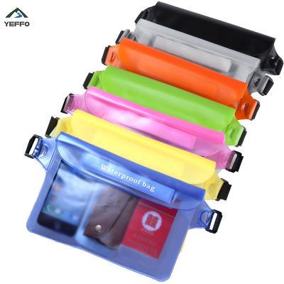 Sac sec de natation Fanny Pack de sangle réglable imperméable de sac de camping de PVC
