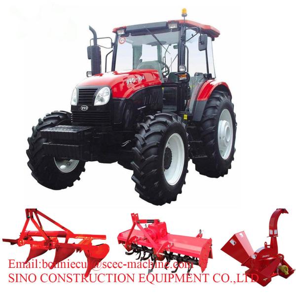 6 трактор 1204 лошадиных сил 4WD сельско-хозяйственной техники 120 земледелия цилиндра YTO