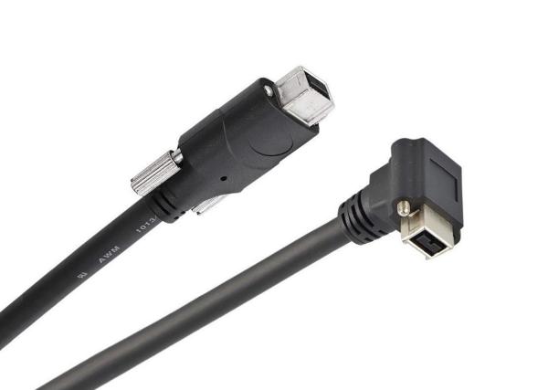 IEEE 1394 Cable , Firewire 9 Pin To 6 Pin Cable Assembly 7m For 1394 Port Camera