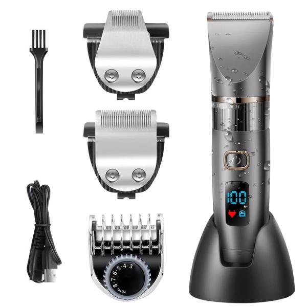 Профессиональные волосы Clippers парикмахерской, триммер волос батареи иона Li электрический