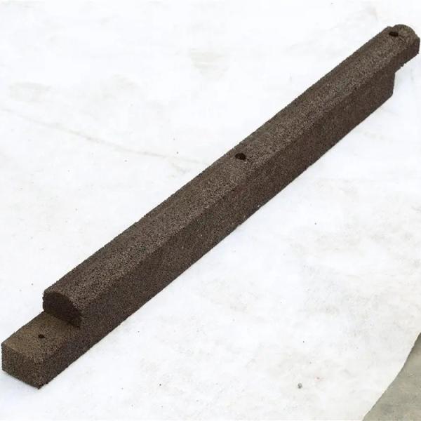 Customized Recycled Rubber Landscape Edging 1220*100*76mm Ecoborder Landscape Edging Red