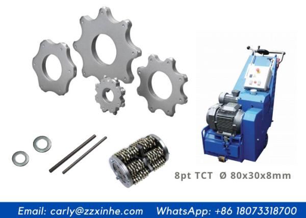 Standard 12 Point Tungsten Pointed Cutters Diameter 80mm On Milling Machines