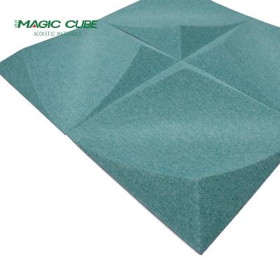 Customized Polyester Fiber Acoustic Panel 3D Eco Friendly For Office Building