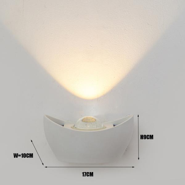 Aluminium product outdoor wall light waterproof white/black creative wall lamps(WH-HR-17)