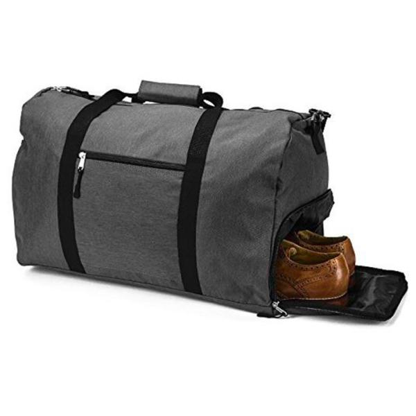 Custom Design Unisex Gym Duffel Bag With Pockets Blue / Black / White / Sliver Color