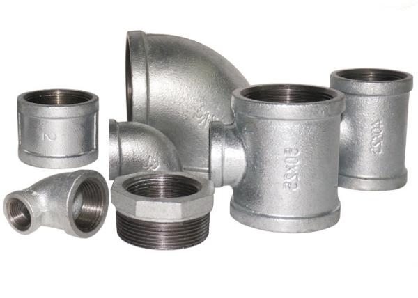 Hot Dipped Galvanized Pipe Fitting Banded NPT Threads 1/2 Malleable Iron Tee