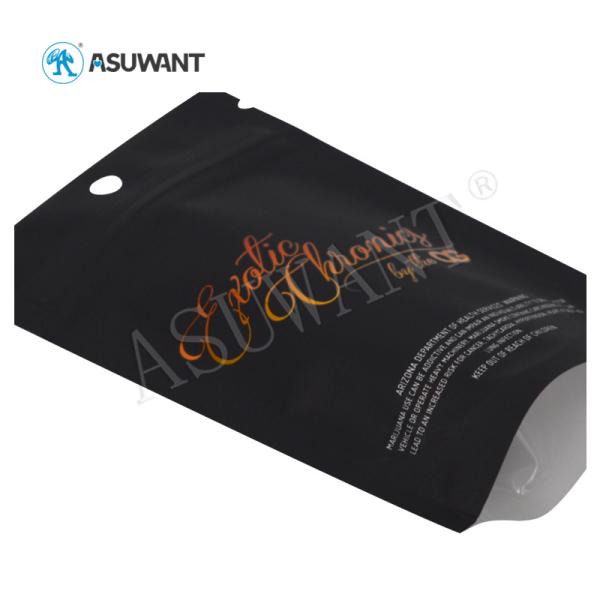 Los contenedores de almacenamiento médicos que se puede volver a sellar plásticos de la marijuana mates se levantan el sellado caliente