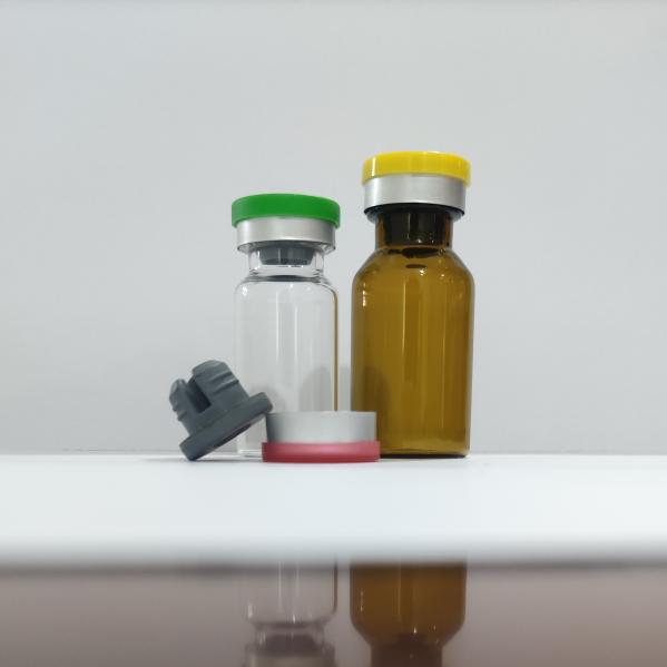Pharmaceutical Vaccine Tubular Glass Vials Borosilicate Glass Bottle With Rubber Stopper