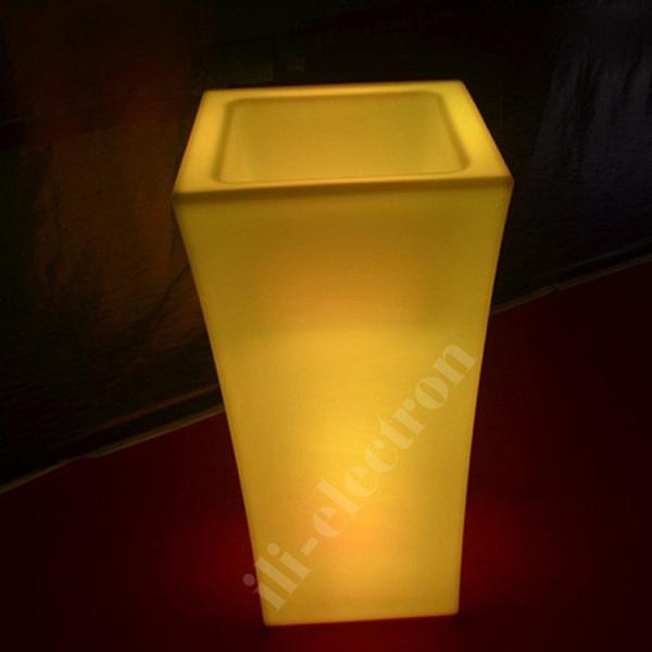 Illuminated Light Up Flower Pot Rechargeable for Home Garden Hotel